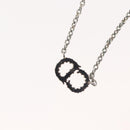 Christian Dior Necklace metal Silver Auth 143869-12