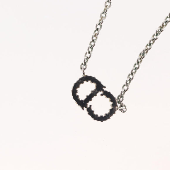 Christian Dior Necklace metal Silver Auth 143869