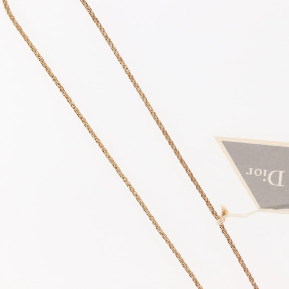 Christian Dior Necklace metal Gold Auth 143871
