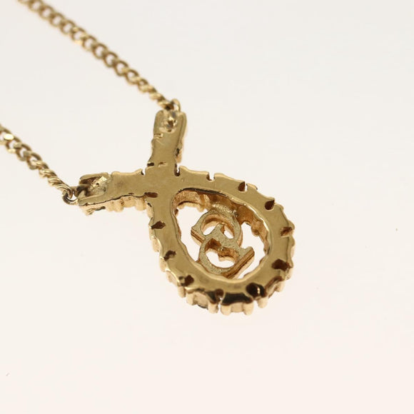 Christian Dior Necklace metal Gold Auth 143872