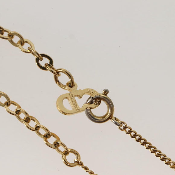 Christian Dior Necklace metal Gold Auth 143872
