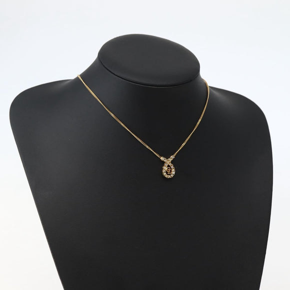 Christian Dior Necklace metal Gold Auth 143872