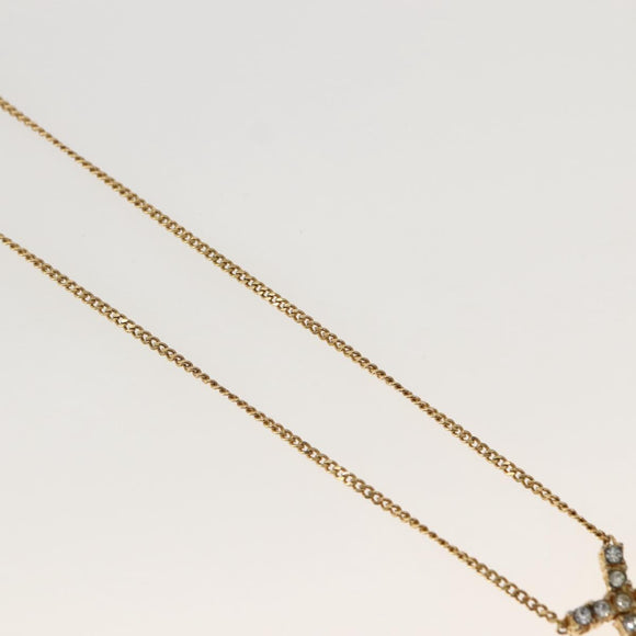 Christian Dior Necklace metal Gold Auth 143872