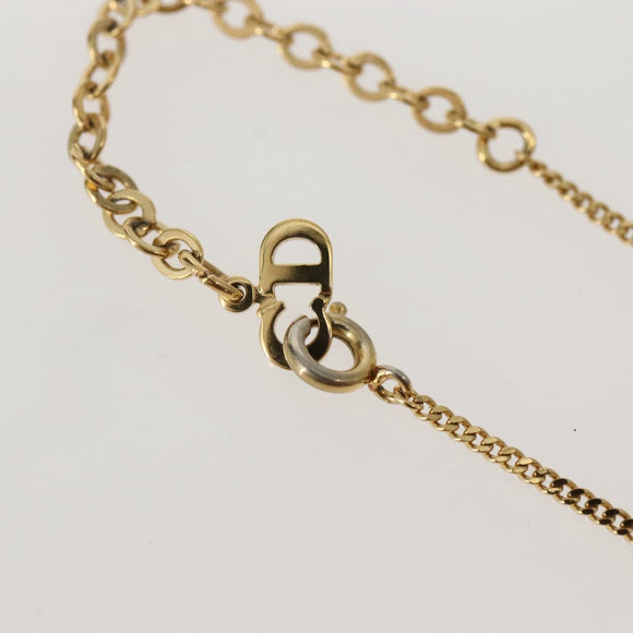 Christian Dior Necklace metal Gold Auth 143872