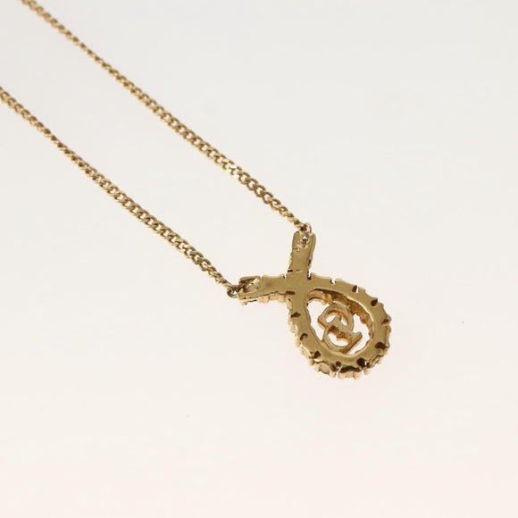 Christian Dior Necklace metal Gold Auth 143872