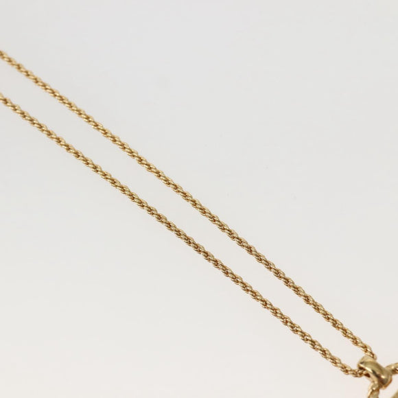 Christian Dior Necklace metal Gold Auth 143874