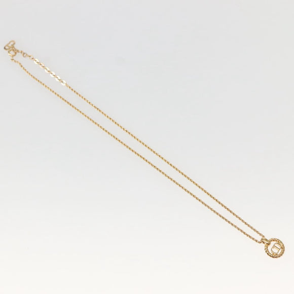 Christian Dior Necklace metal Gold Auth 143874