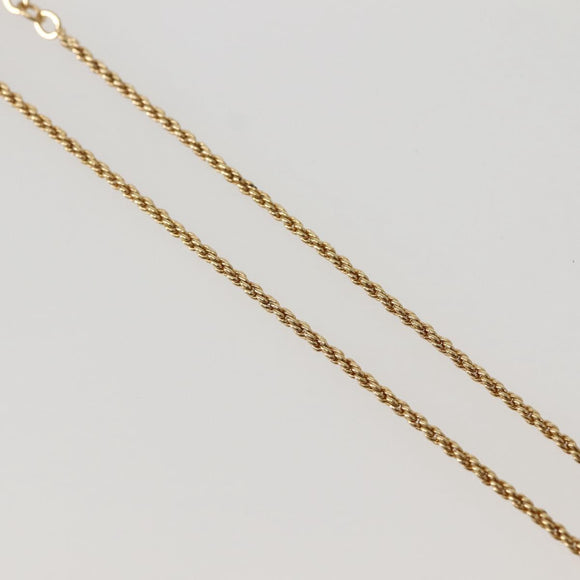 Christian Dior Necklace metal Gold Auth 143874