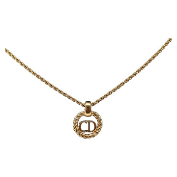 Christian Dior Necklace metal Gold Auth 143878
