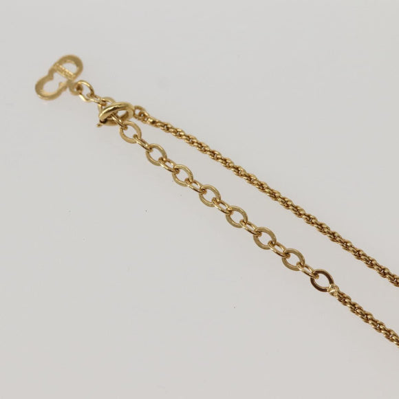 Christian Dior Necklace metal Gold Auth 143878