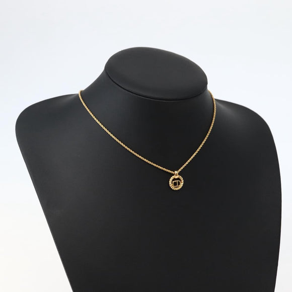 Christian Dior Necklace metal Gold Auth 143878