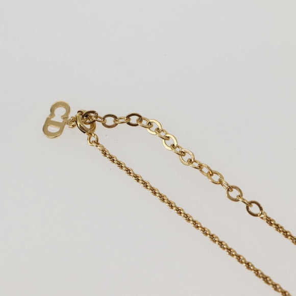 Christian Dior Necklace metal Gold Auth 143878