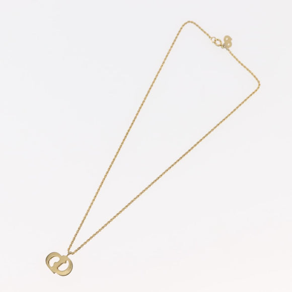 Christian Dior Necklace metal Gold Auth 143879