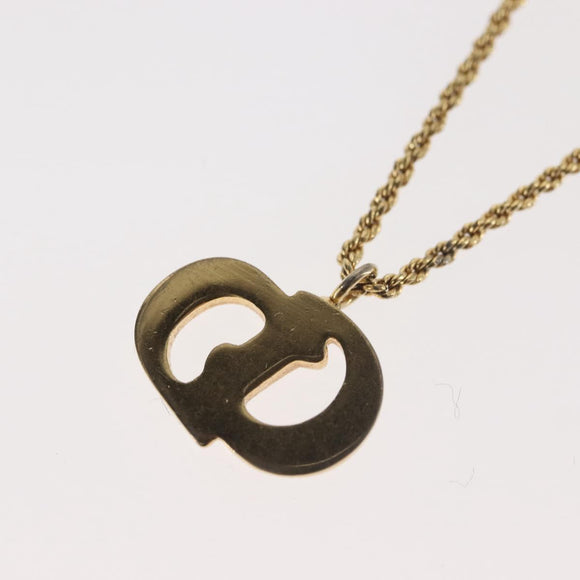 Christian Dior Necklace metal Gold Auth 143879