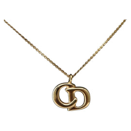 Christian Dior Necklace metal Gold Auth 143880