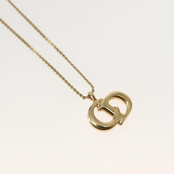 Christian Dior Necklace metal Gold Auth 143880