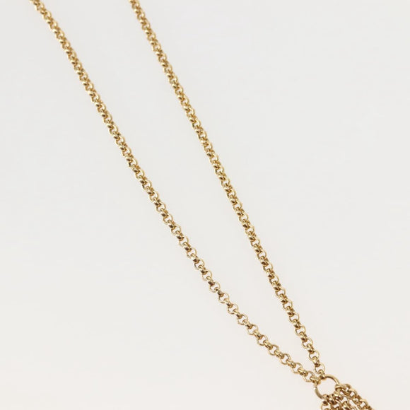 Christian Dior Necklace metal Gold Auth 143881V