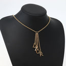 Christian Dior Necklace metal Gold Auth 143881V-16