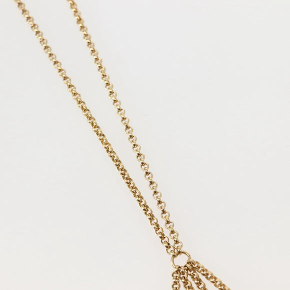 Christian Dior Necklace metal Gold Auth 143881V