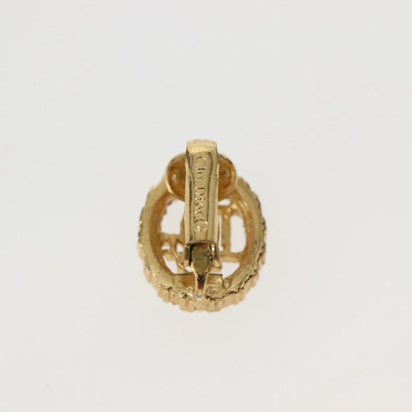Christian Dior Earring metal Gold Auth 143884