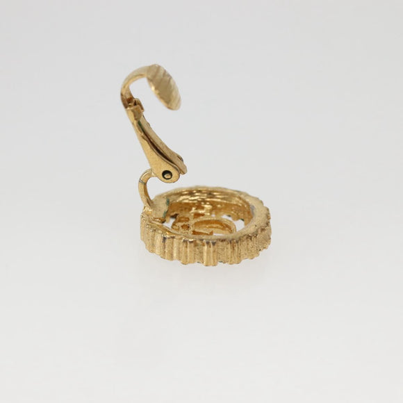 Christian Dior Earring metal Gold Auth 143884