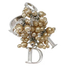 Christian Dior Ring metal Silver #9(JP Size) Auth 143885-1