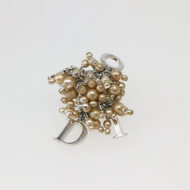 Christian Dior Ring metal Silver #9(JP Size) Auth 143885 - 0