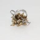 Christian Dior Ring metal Silver #9(JP Size) Auth 143885-6