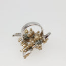 Christian Dior Ring metal Silver #9(JP Size) Auth 143885-7