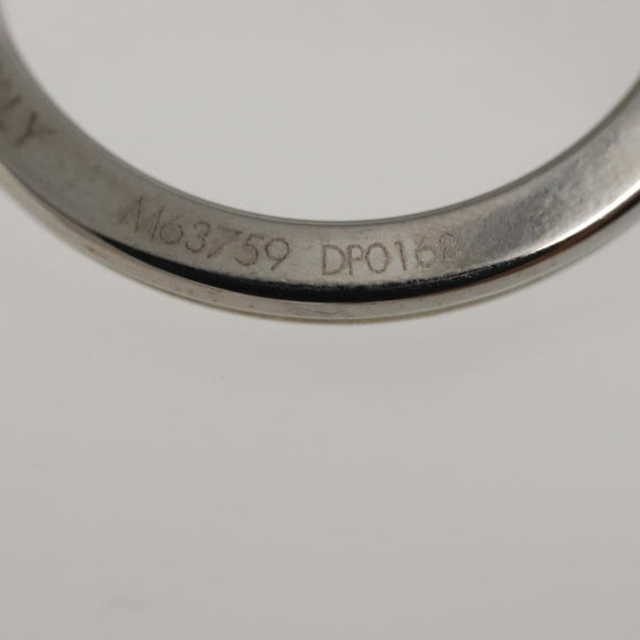 LOUIS VUITTON Porte Cles LV Stories Charm metal Silver M63759 LV Auth 143888M