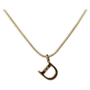 Christian Dior Necklace metal Gold Auth 143889
