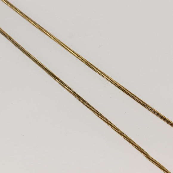 Christian Dior Necklace metal Gold Auth 143889