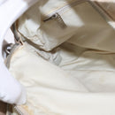 CHANEL New Travel Line Hand Bag Nylon 2way Beige Silver CC Auth 143907-20