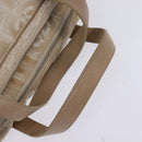 CHANEL New Travel Line Hand Bag Nylon 2way Beige Silver CC Auth 143907-7