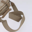 CHANEL New Travel Line Hand Bag Nylon 2way Beige Silver CC Auth 143907-9