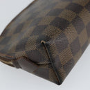 LOUIS VUITTON Damier Ebene Pochette Cosmetic PM Pouch N47516 LV Auth 143909-16