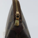 LOUIS VUITTON Damier Ebene Pochette Cosmetic PM Pouch N47516 LV Auth 143909-8