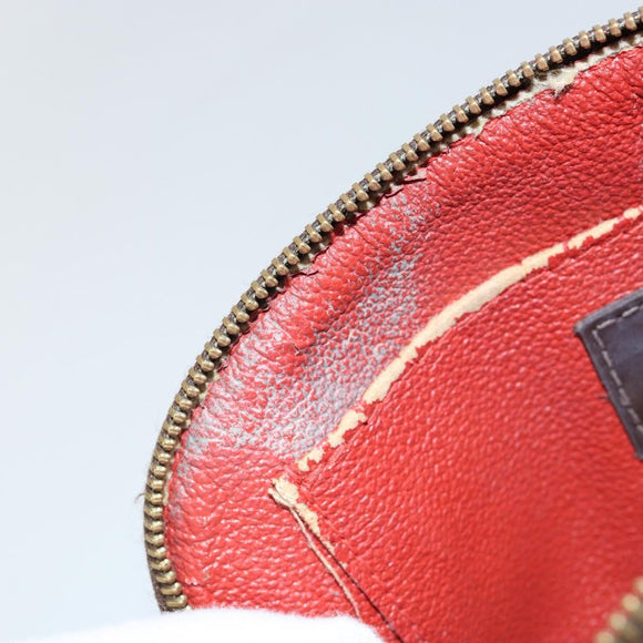 LOUIS VUITTON Damier Ebene Pochette Cosmetic PM Pouch N47516 LV Auth 143909