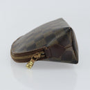 LOUIS VUITTON Damier Ebene Pochette Cosmetic PM Pouch N47516 LV Auth 143909-4