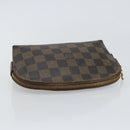 LOUIS VUITTON Damier Ebene Pochette Cosmetic PM Pouch N47516 LV Auth 143909-5