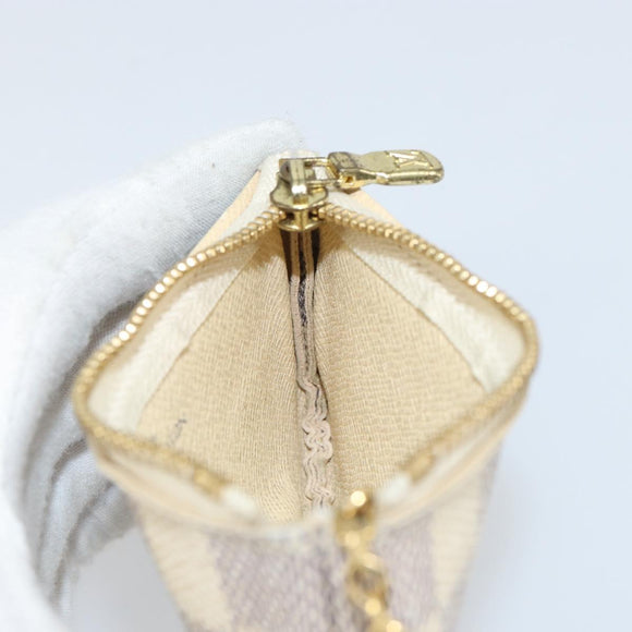LOUIS VUITTON Damier Azur Pochette Cles Coin Purse N62659 LV Auth 143911