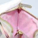 LOUIS VUITTON Multicolor Pochette ClesNM Coin Purse White M93734 LV Auth 143912-17