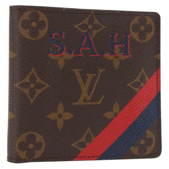 LOUIS VUITTON Monogram Portefeuille Marco NM Bifold Wallet LV Auth 143914