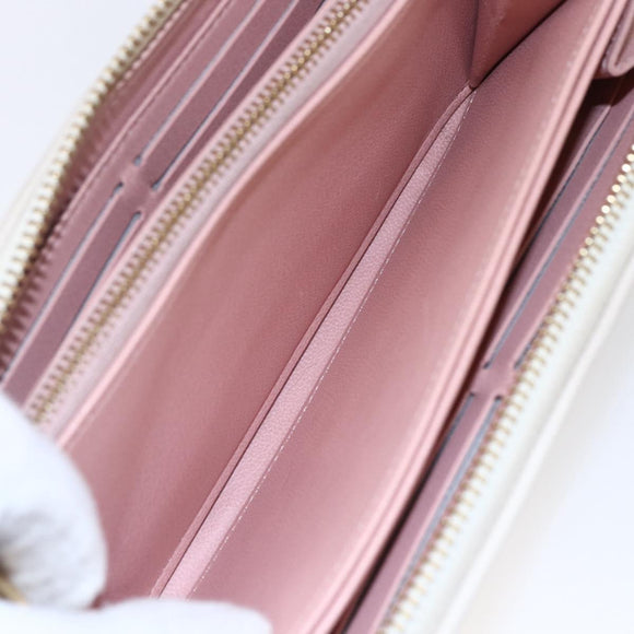 LOUIS VUITTON Monogram Coussin Zippy Long Wallet Pink M82290 LV Auth 143915