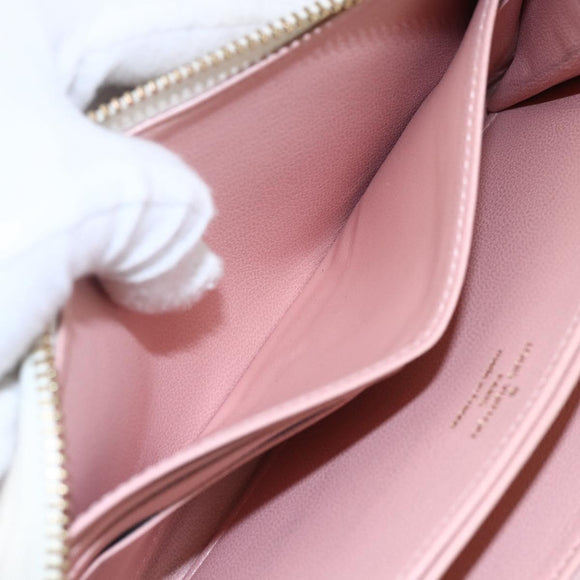 LOUIS VUITTON Monogram Coussin Zippy Long Wallet Pink M82290 LV Auth 143915