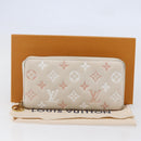 LOUIS VUITTON Monogram Coussin Zippy Long Wallet Pink M82290 LV Auth 143915-12