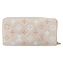 LOUIS VUITTON Monogram Coussin Zippy Long Wallet Pink M82290 LV Auth 143915-2
