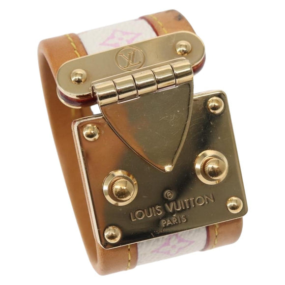 LOUIS VUITTON Monogram Multicolor Cerule Bracelet White M92593 LV Auth 143917