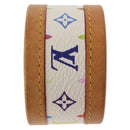 LOUIS VUITTON Monogram Multicolor Cerule Bracelet White M92593 LV Auth 143917-3