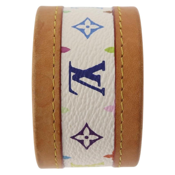 LOUIS VUITTON Monogram Multicolor Cerule Bracelet White M92593 LV Auth 143917